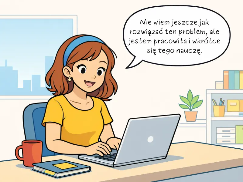 Kobieta pracująca przy biurku z laptopem - wizualizacja osoby pracującej nad budowaniem nawyków i zmianą tożsamości zgodnie z nauką z książki Atomowe nawyki