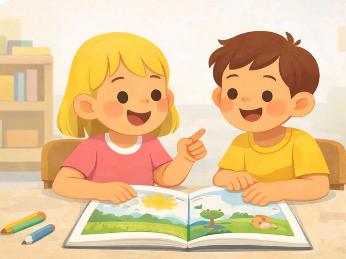 Dziecko rozwiązujące zadanie - rozwój poznawczy i umiejętności myślenia przed szkołą